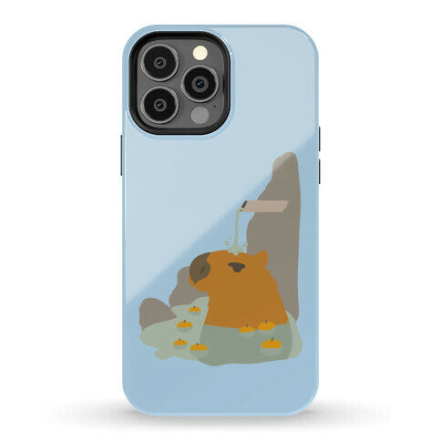 Capybara Hot Spring Phone Case